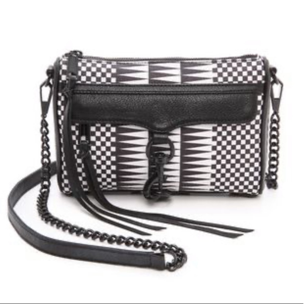Rebecca Minkoff Black and White Crossbody Bag
